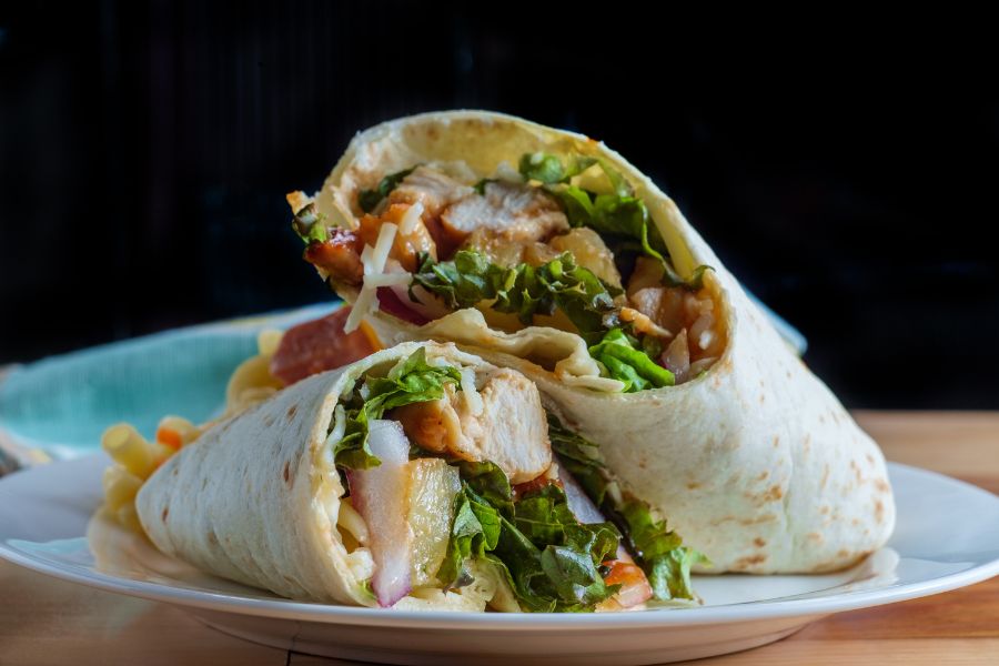 Mediterranean Chicken Wrap
