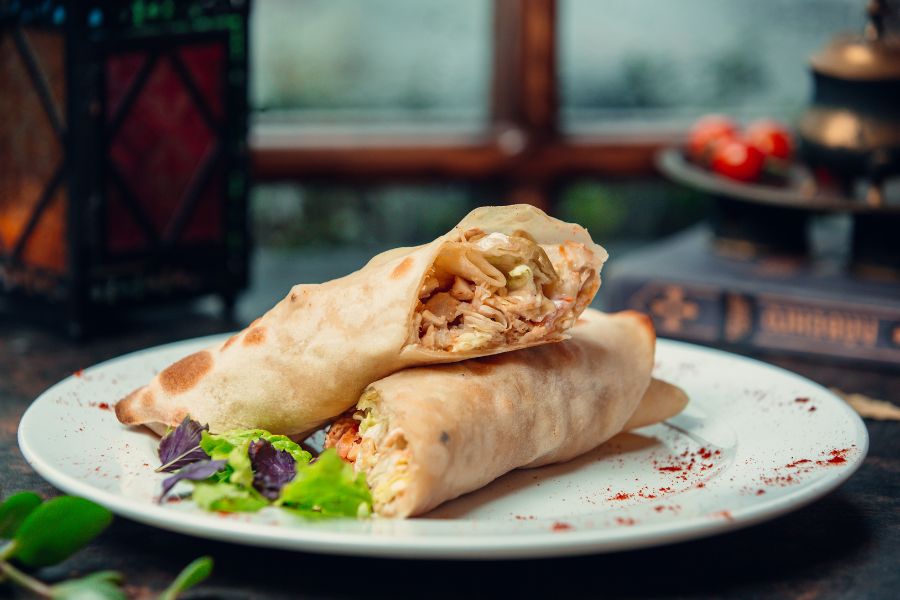  Thai Peanut Chicken Wrap
